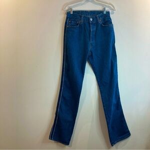 REPLAY Sz 28 Reg  Side Strip Button Fly Mid Wash High Rise Jeans